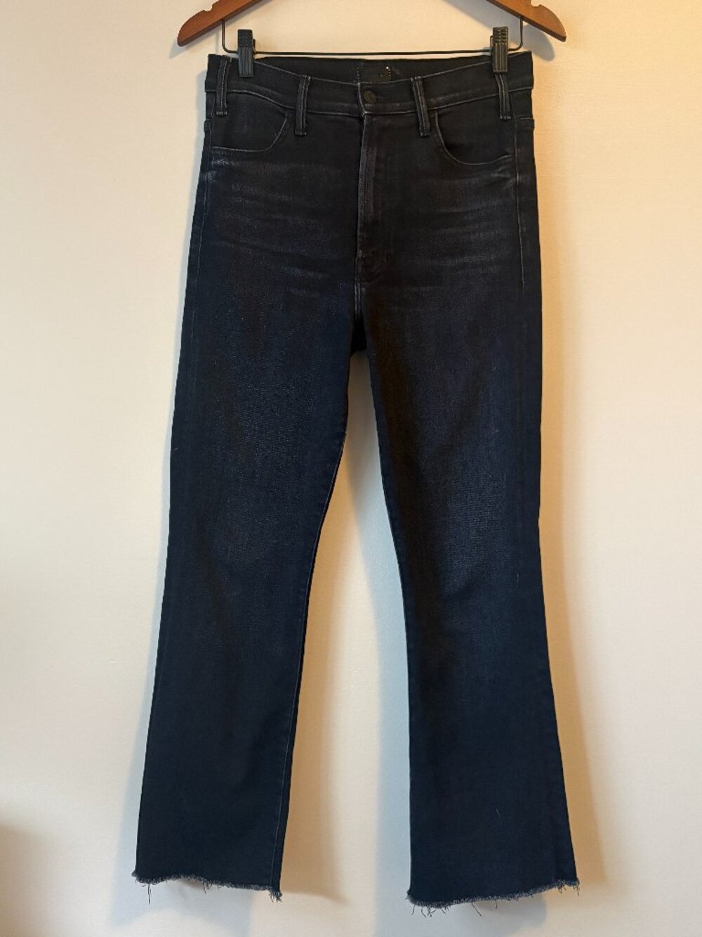 MOTHER The Hustler Ankle Fray Jean Encounters at Night Black 28
